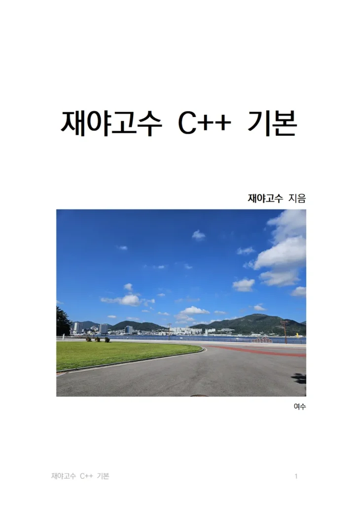 “재야고수 C++ 기본” 표지